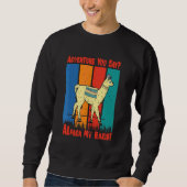 Sweatshirt Alpaca Lama Adventure (Devant)