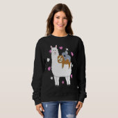Sweatshirt Alpaca Lama Sloth Koala Women  Girls Sloth (Devant entier)