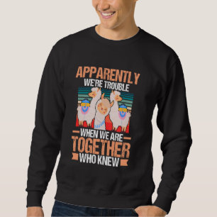 Sweatshirt Alpaca Llama Péruvien Apparemment nous sommes en d