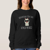 Sweatshirt Alpaca Mes Sacs Cute Alpaca Llama Tee (Devant)
