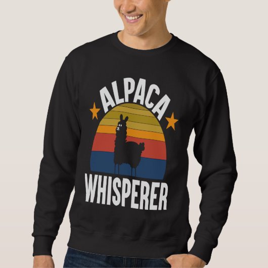 Sweatshirt Alpaca Whisperer I Alpaca (Devant)