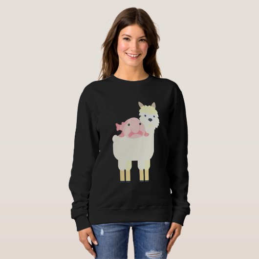 Sweatshirt Alpacas Alpaca Chaussettes Alpaca Blanket Alpaca M (Devant entier)
