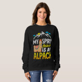 Sweatshirt Alpacas Mammals LLamas Alpaca My Spirit Animal Is (Devant entier)