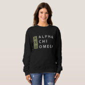 Sweatshirt Alpha Chi Omega | Logo Empilé (Devant entier)