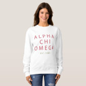 Sweatshirt Alpha est d'Omega | de Chi. 1885 (Devant entier)