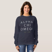 Sweatshirt Alpha est d'Omega | de Chi. 1885 (Devant entier)