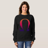 Sweatshirt Alpha Omega Letter Greek Alphabet (Devant entier)