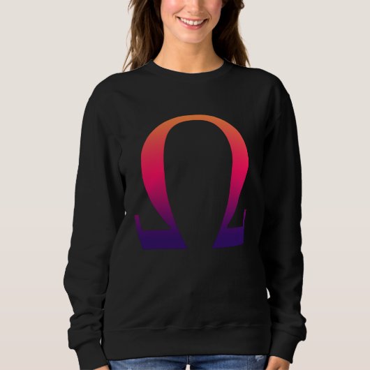 Sweatshirt Alpha Omega Letter Greek Alphabet (Devant)