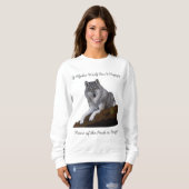 Sweatshirt Alpha Wolf n'est pas heureux (Devant entier)