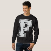Sweatshirt Alphabet capital letter F matching family group ha (Devant entier)