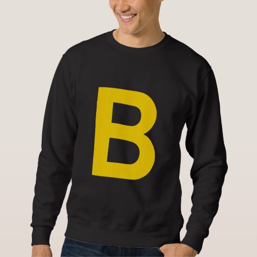 Sweatshirt Alphabet majuscule B (Devant)