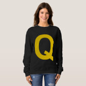Sweatshirt Alphabet majuscule Q (Devant entier)