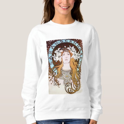 Sweatshirt Alphonse Mucha - Sarah Bernhardt (Devant)