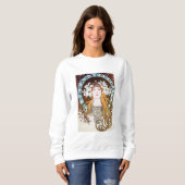 Sweatshirt Alphonse Mucha - Sarah Bernhardt (Devant entier)