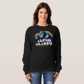 Sweatshirt Alpine Meadows, California - USA Ski Resort - BACK (Devant entier)