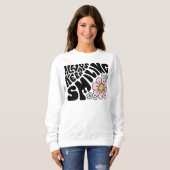 Sweatshirt "Always Keep Smiling" Groovy 70s Font (Devant entier)