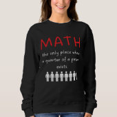 Sweatshirt Always Right Math Teacher (Devant)