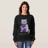Sweatshirt Alzheimer s Disease Awareness Month Purple Ribbon  (Devant entier)