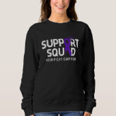 Sweatshirt Alzheimers Awareness Support Squad Alzheimers Awar (Devant)