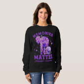 Sweatshirt Alzheimeru2019s Awareness Memories Matter Purple E (Devant entier)