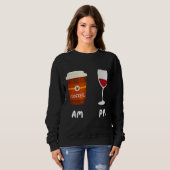 Sweatshirt Am Café Pm Vin Café Café Caféine Vin Boisson Sh (Devant entier)