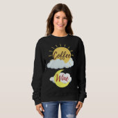 Sweatshirt Am Coffee Pm Wine (Devant entier)
