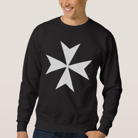 Sweatshirt AMALFI FLAG MALTESE CROSS CAMPAGNIA ITALY Double s (Devant)