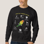 Sweatshirt Amant doué drôle d'oiseau de Sun Conure (Devant)