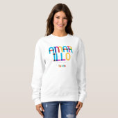 Sweatshirt Amarillo Texas Mid Century, Pop Art, (Devant entier)