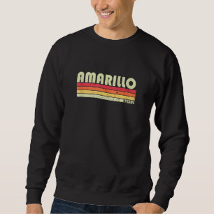 Sweatshirt AMARILLO TX TEXAS Funny City Accueil Racines Cadea