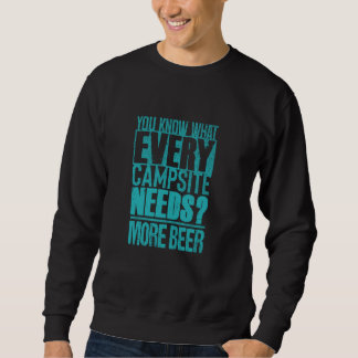 Sweatshirt Amateur de camping drôle u2013 Buveur de bière Cit