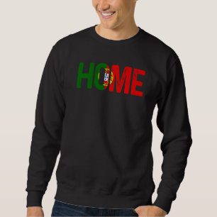 Sweatshirt Amateur de sport drapeau du Portugal drôle à la ma