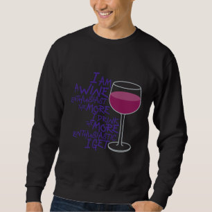 Sweatshirt Amateur de vin 127