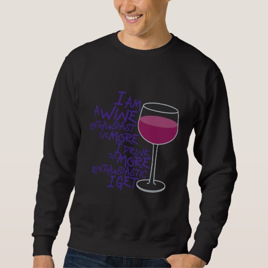 Sweatshirt Amateur de vin 127 (Devant)