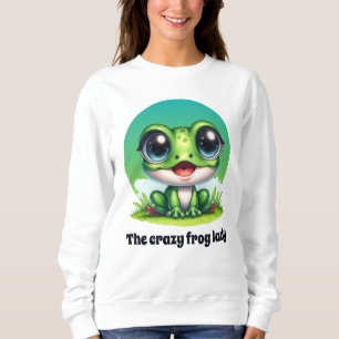 Sweatshirt Amateurs de grenouilles mignonnes personnalisable