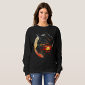 Sweatshirt Amazing Cat Vintage Retro Aesthetic Cat Graphic (Devant entier)