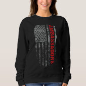 Sweatshirt Ambassadors USA Flag Profession Ambassadors Job Ti (Devant)