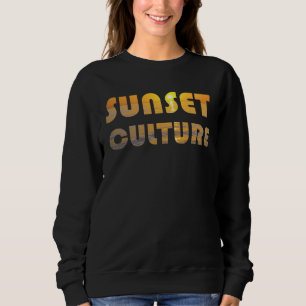 Sweatshirt Ambiance du soir sur la plage le soleil s'enfonce