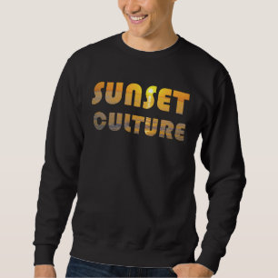 Sweatshirt Ambiance du soir sur la plage le soleil s'enfonce