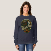 Sweatshirt Âme de Fleur Sauvage Art Boho (Devant entier)