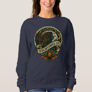 Sweatshirt Âme de Fleur Sauvage Art Boho