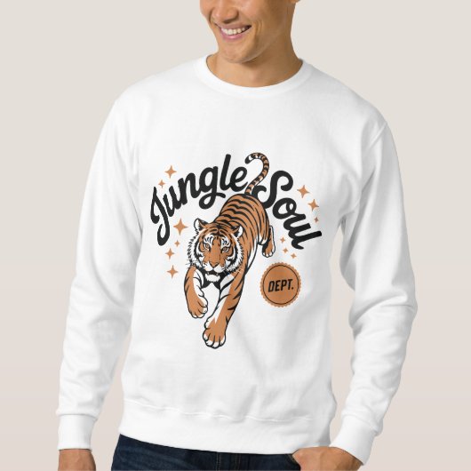 Sweatshirt Âme de la jungle du tigre (Devant)