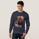 Sweatshirt Âme fière du 4 juillet (Devant entier)