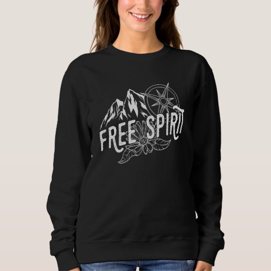 Sweatshirt Âme Gitane Mystique Bohémienne Voyageuse Psychedel (Devant)