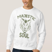 Sweatshirt Âme majestueuse, visage tigre (Devant)