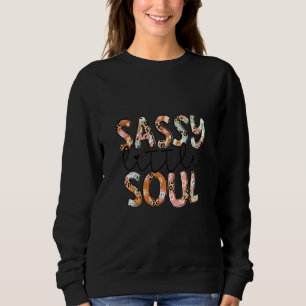 Sweatshirt Âme Petite et Sassy Léopard Floral