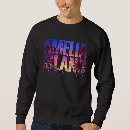 Sweatshirt Amelia Island Beach Summer Vacation Matching Famil (Devant)