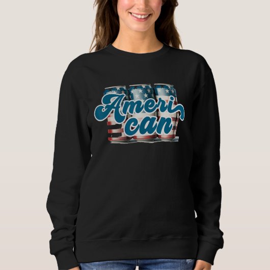 Sweatshirt Ameri can  4th of july Sublimation 3 (Devant)