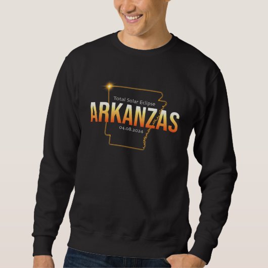 Sweatshirt America Eclipse 2024 Shirt Arkanzas Total Solar Ec (Devant)