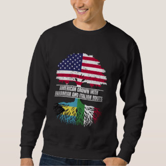 Sweatshirt Américain cultivé avec l'héritage du drapeau baham